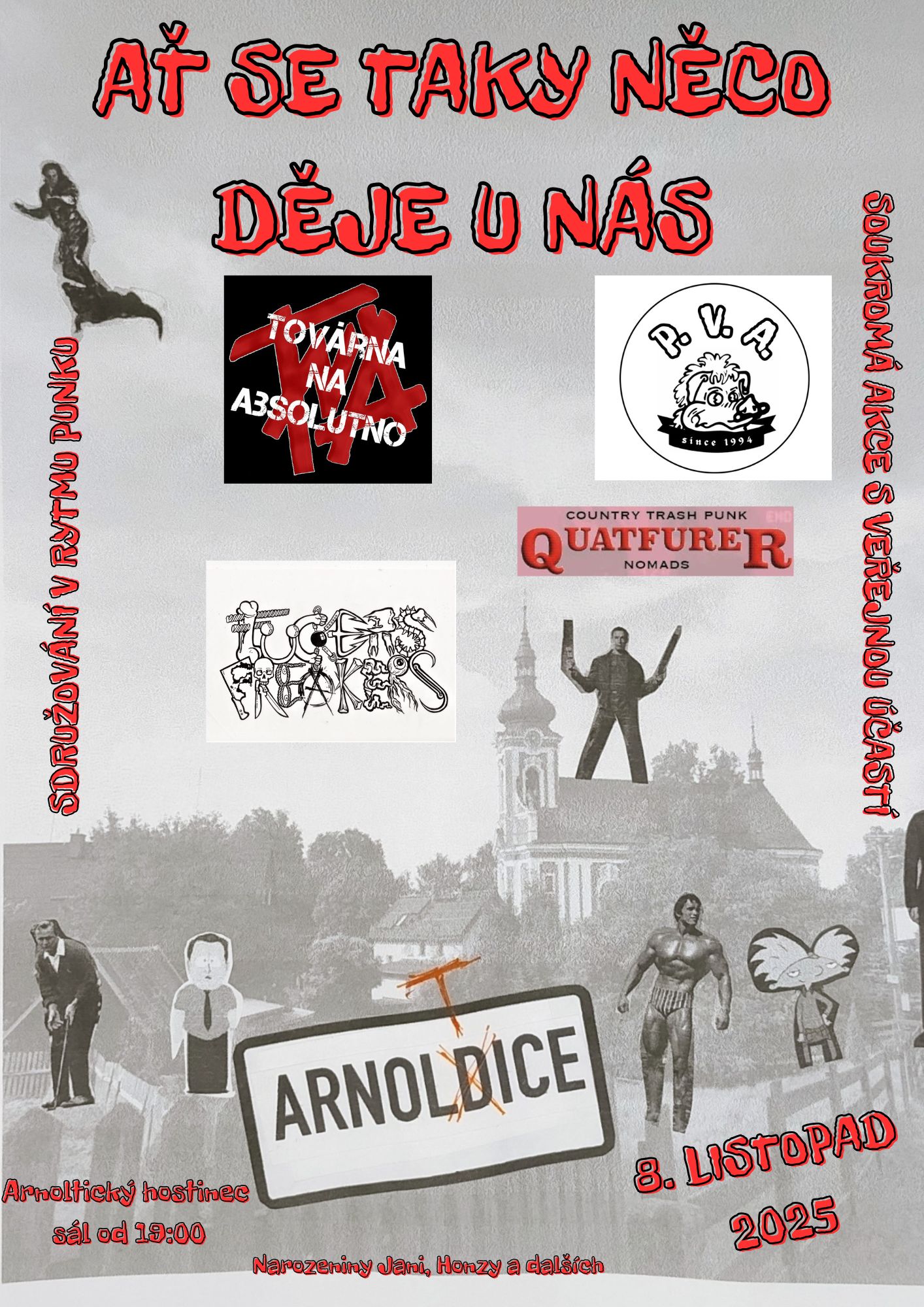 Plakát k narozeninové oslavě